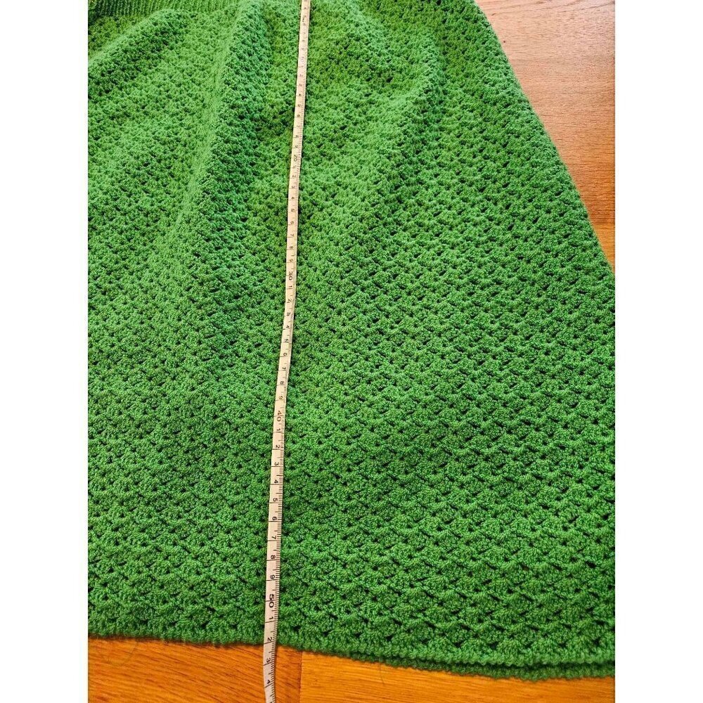 Vintage crocheted green skirt size small - Picture 7 of 7